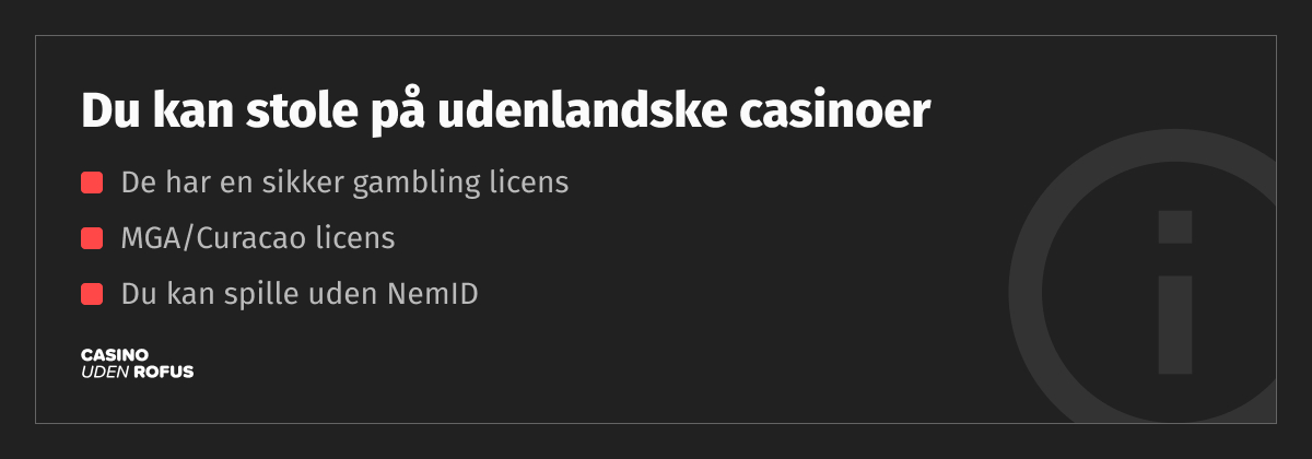 Mitä vikaa casinoer uden dansk licens