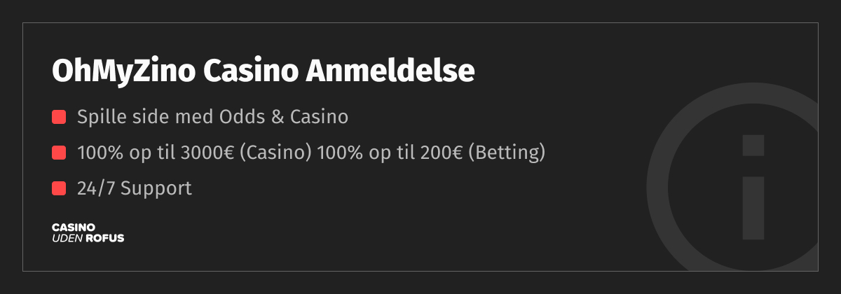 ohmyzino casino anmeldelse